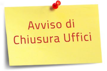 Avviso chiusura ufficio servizi sociali